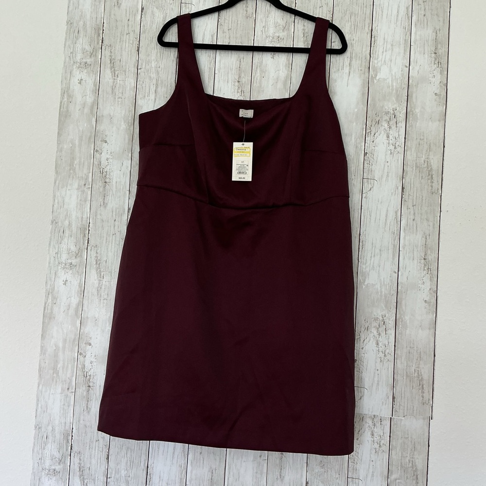 a new day Dark Red Sleeveless Mini Dress